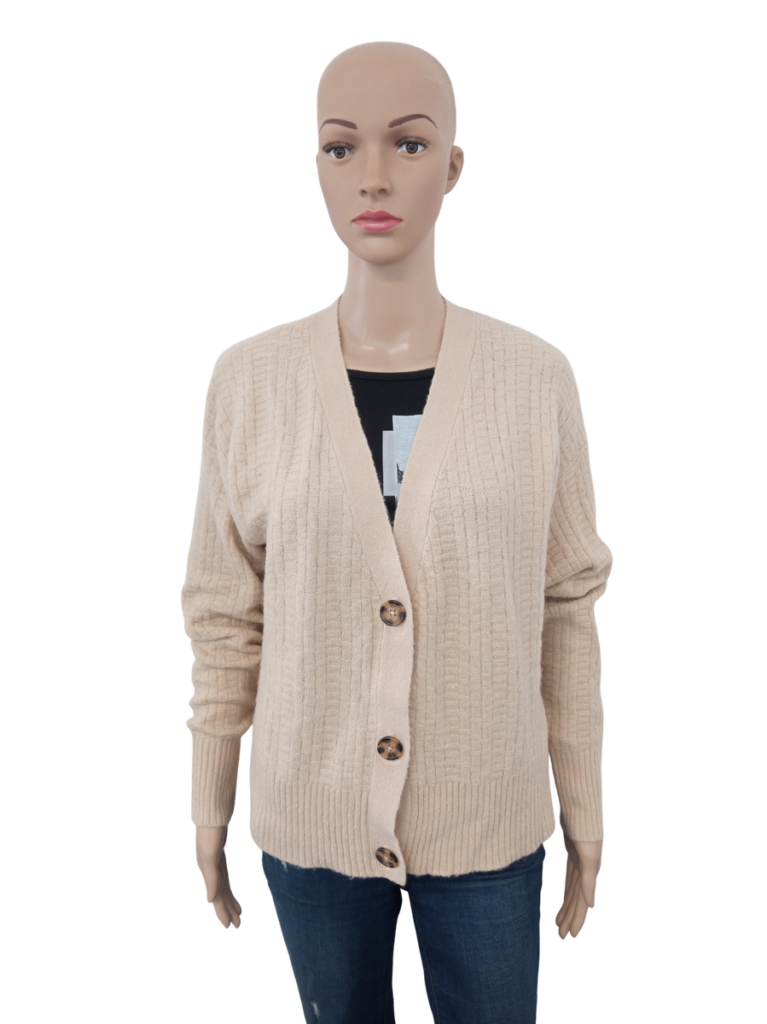 Ženska bež pletena jopica Lager 157 M